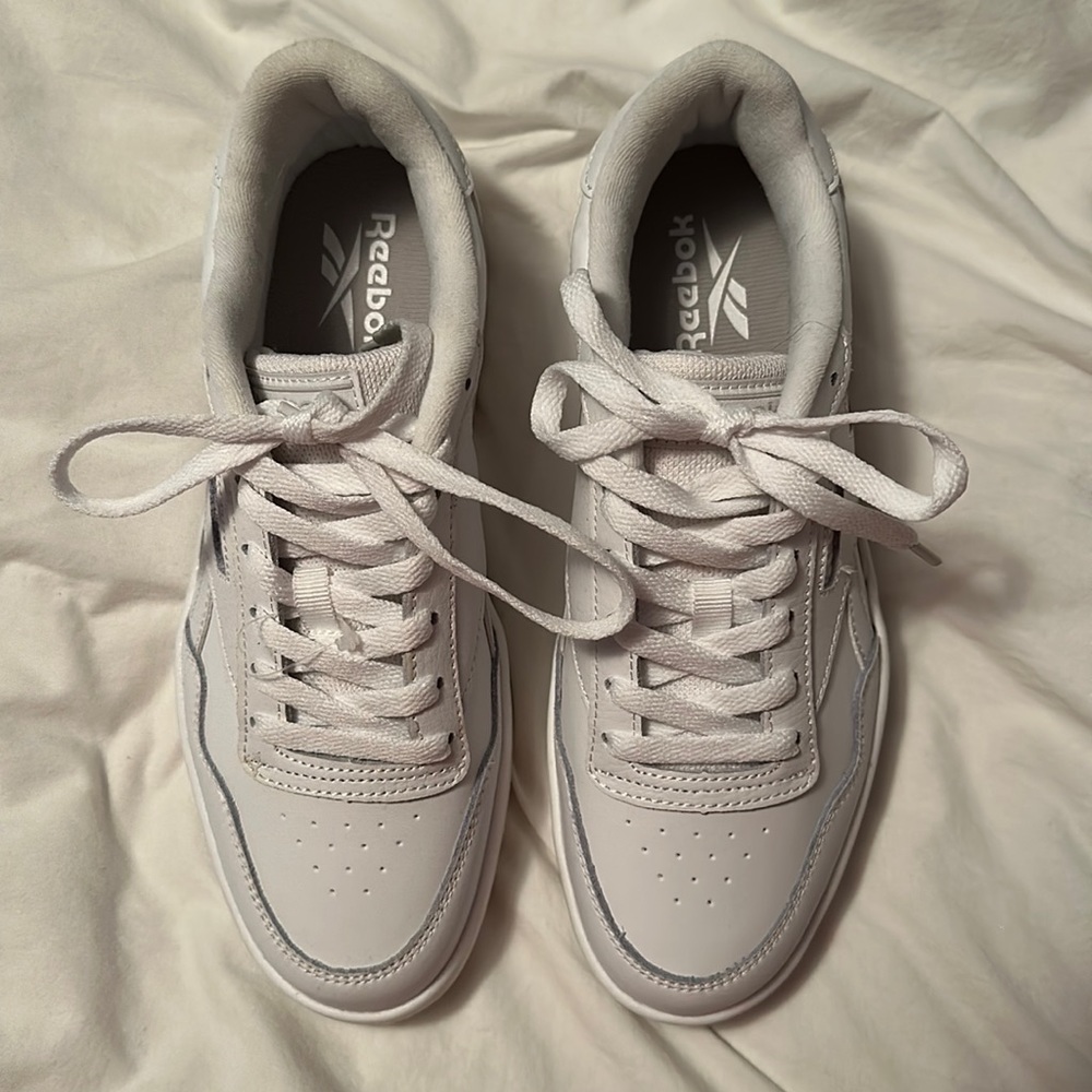 White Reebok Low Top Sneaker